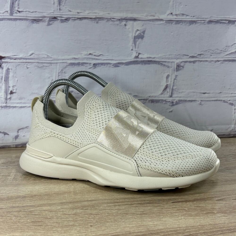 APL TechLoom Bliss Beige Slip On Sneakers Women's Size 7 Athletic Running Shoes